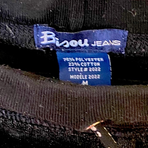 Bisou jeans matching black sweatpants and sweater - Picture 3 of 5